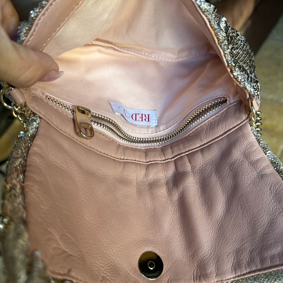 Beautiful Red Valentino Sequin Crossbody/ Clutch - Picture 6 of 7